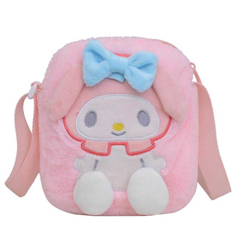 Sanrio Hello Kitty Cinnamoroll My Melody Plush Animal Child Backpack Kids Cartoon Doll Gift For School And Travel