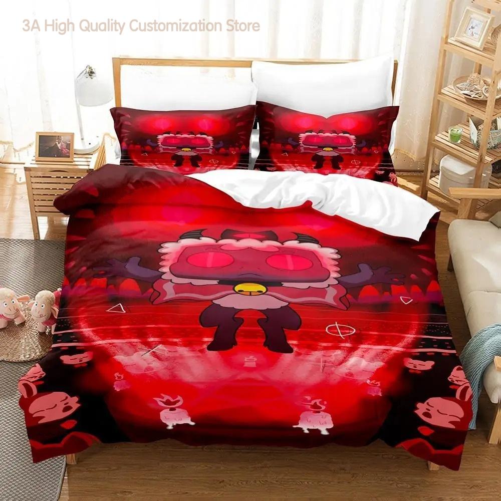 Cult of the Lamb Bedding Set Single Twin Full Queen King Size Bed Set Aldult Boys Bedroom Duvetcover Sets 3D Anime Bed Sheet Set
