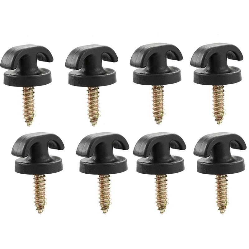 1/8pcs Universal Car Rear Trunk Envelope Cargo Net Tie Down Hook Ring Loop Hanging Mounts and Holder Trunk Organizers Auto Parts