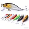 Bass Fishing Lure Minnow5CM3.6GSurface System10Number Hook0.3-0.9MDeep Diving Mini Hard Bait