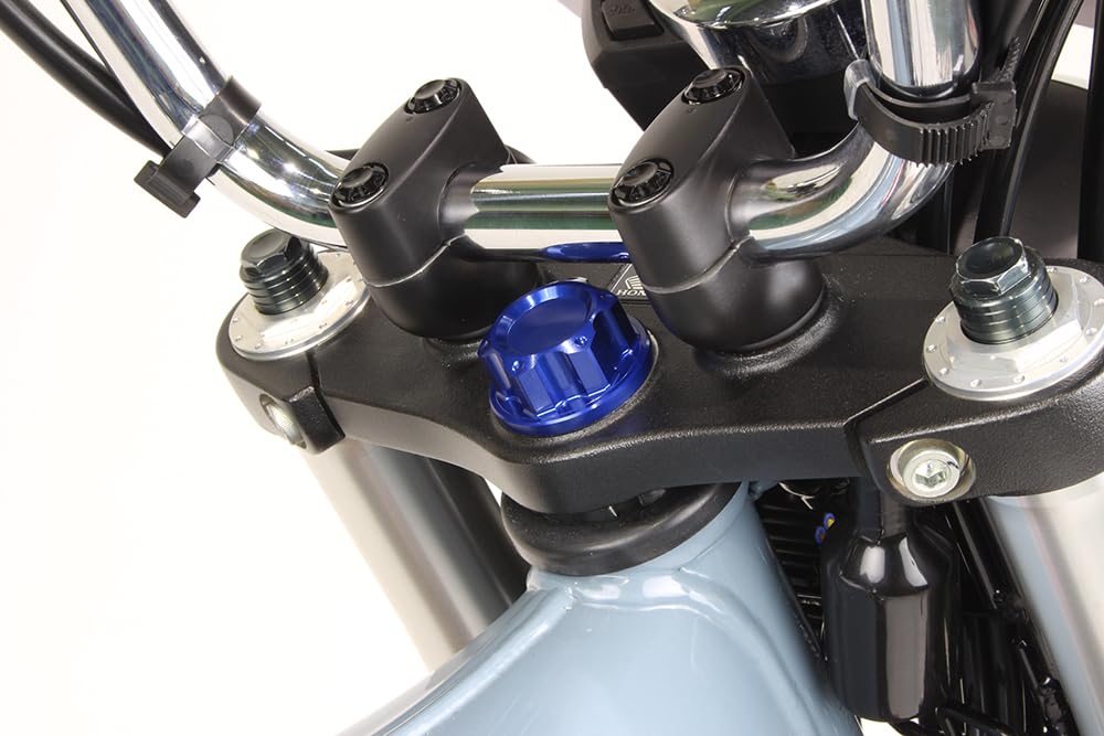 SHFIT UP Motorradzubehör Billet-Lenkerklemmbolzen Typ 2 Monkey 125 | DAX125 | GROM Blau 261025-01