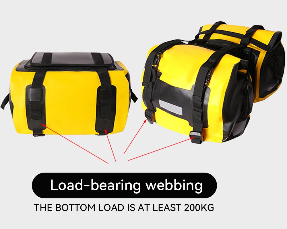 Waterproof Saddle Bag Motorcycle Pannier Bags Motorcycle Side Helmet Riding Travel Storage Fork Travel Pouch
