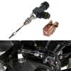 Black Motorcycle Hydraulic Clutch Brake Pump Kit Aluminum Material Designed for Most Motorcycles M10x1 25mm Thread Size