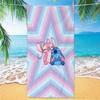 American Cartoon Figure Print Thick Microfiber Beach Towel Quick Dry Bath Blanket For Kids