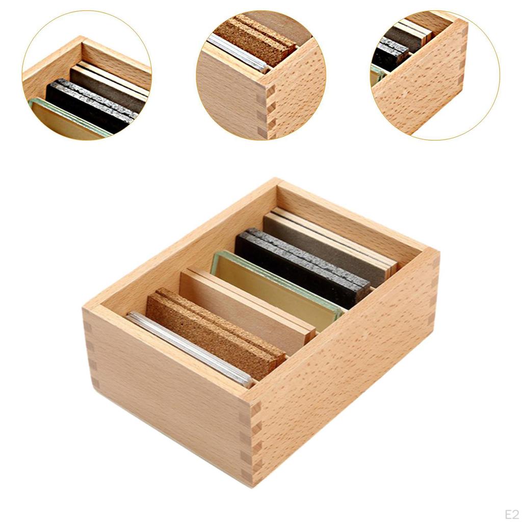 Sensorial Education Sensory Learning Homeschooling Activities Wooden Touch Boards Preschool Training