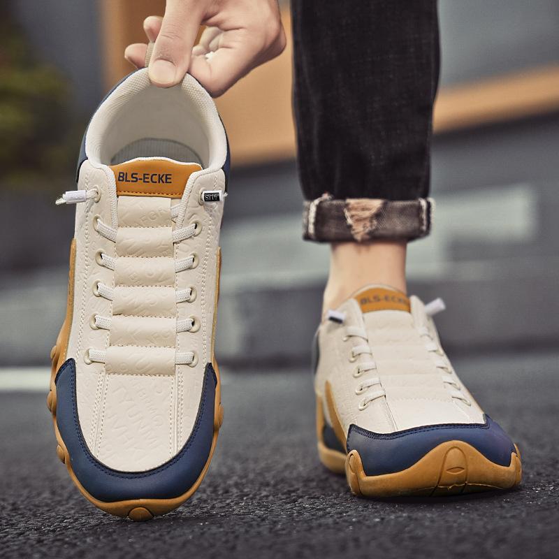 Spring Men's Shoes 2025 New Versatile Personalized Lazy Shoes Outdoor Sports and Leisure One-pedal Leather Fashion Trendy Shoes