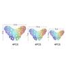 DIY Accesories Party Wedding Supplies Home Decoration Hollow Butterflies 3D Butterfly Stickers Wall Decals Colorful Silver Gold