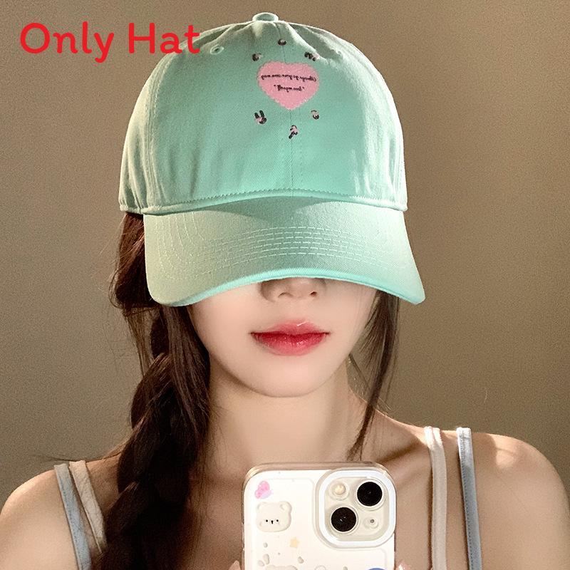 Mipha Mambo Heart Embroidered Baseball Cap For Women Spring Fashion