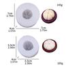 Simulation Mangosteen Silicone Mold DIY 3D Fruit Vegetable Scented Candle Mould White Baking Mold Chocolate Baking Decorative