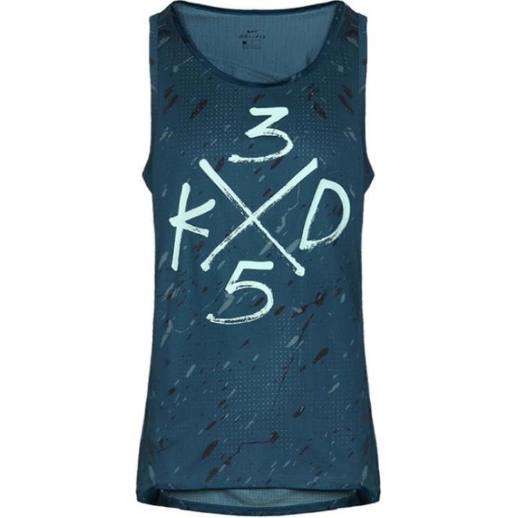 

Nike Camouflage Quick-Dry Training Basketball Vest Men tops Blue 856795-425 S