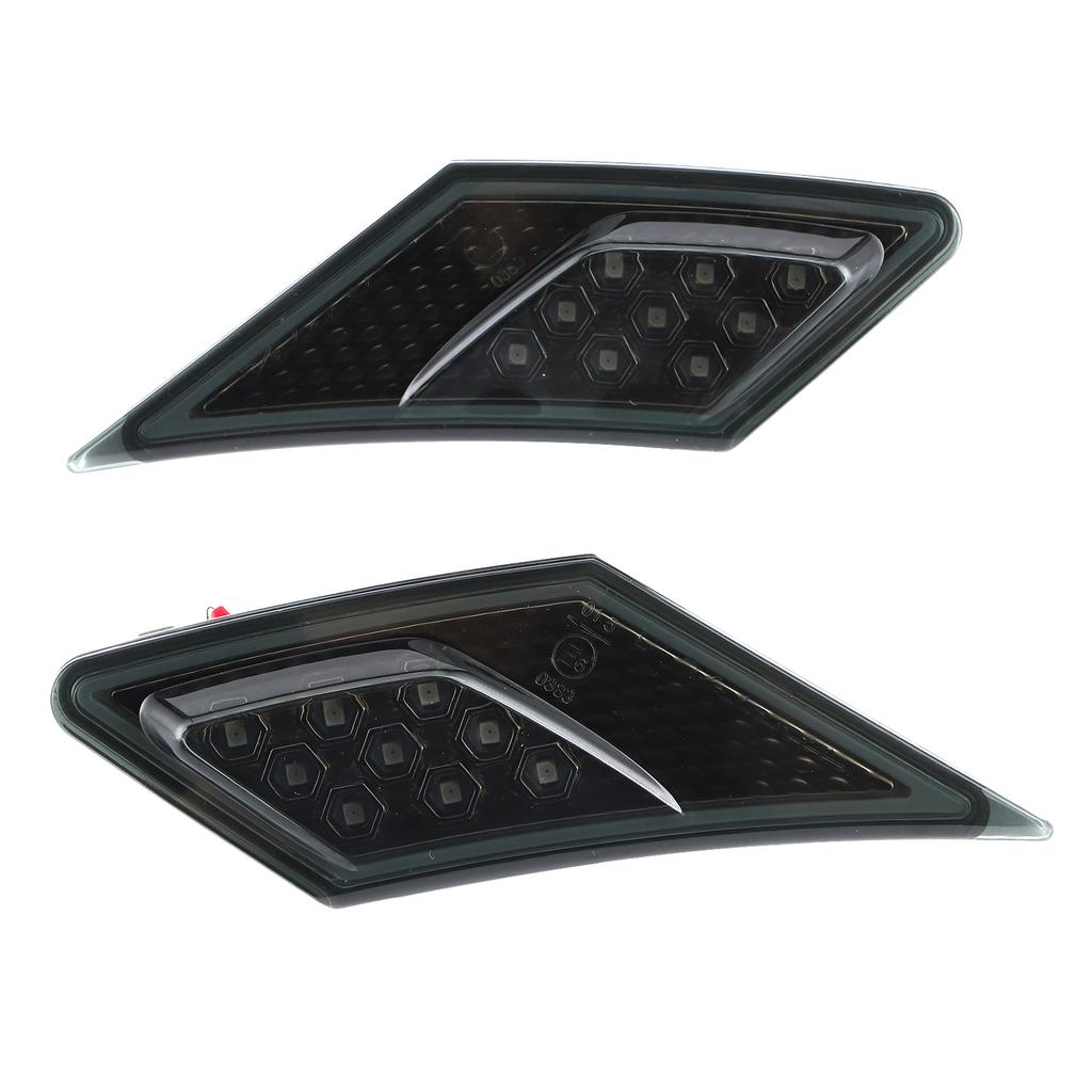 Pair LED Side Marker Turn Signal Leaf Lights Smoked Lens Fit for Scion FRs Subaru BRz GT86 1320