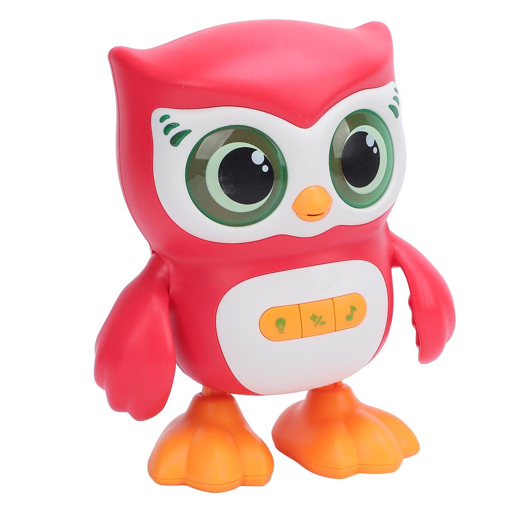 Jucărie Bufniță Electronică Inteligentă Dansatoare Cântătoare Educativă Drăguță Jucărie Bufniță pentru Bebeluși Roșu