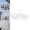Compact Plastic Folding Laundry Hanger With 32 Clips For Efficient Drying