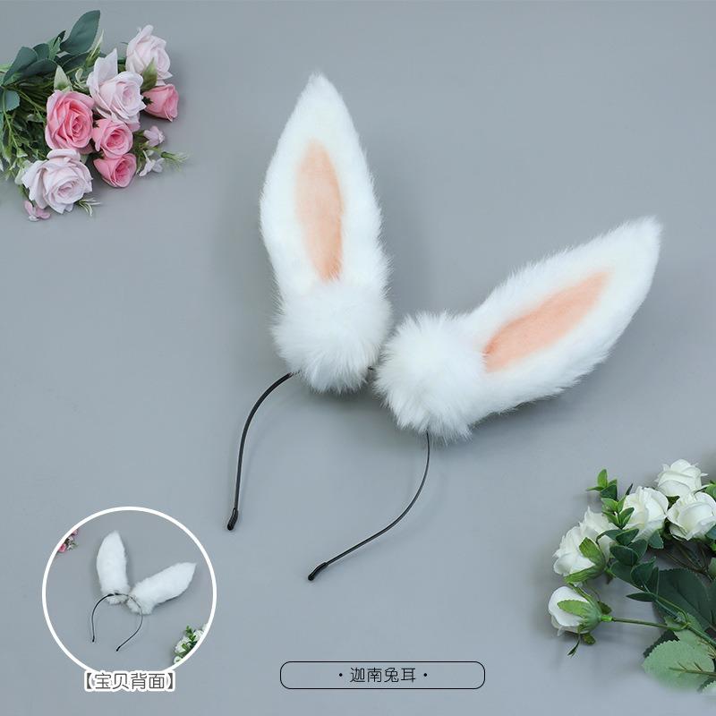 

Симуляция ушей животных плюшевые ручной работы косплей реквизит уши кролика Ханаан повязка на голову головной убор аксессуары для волос