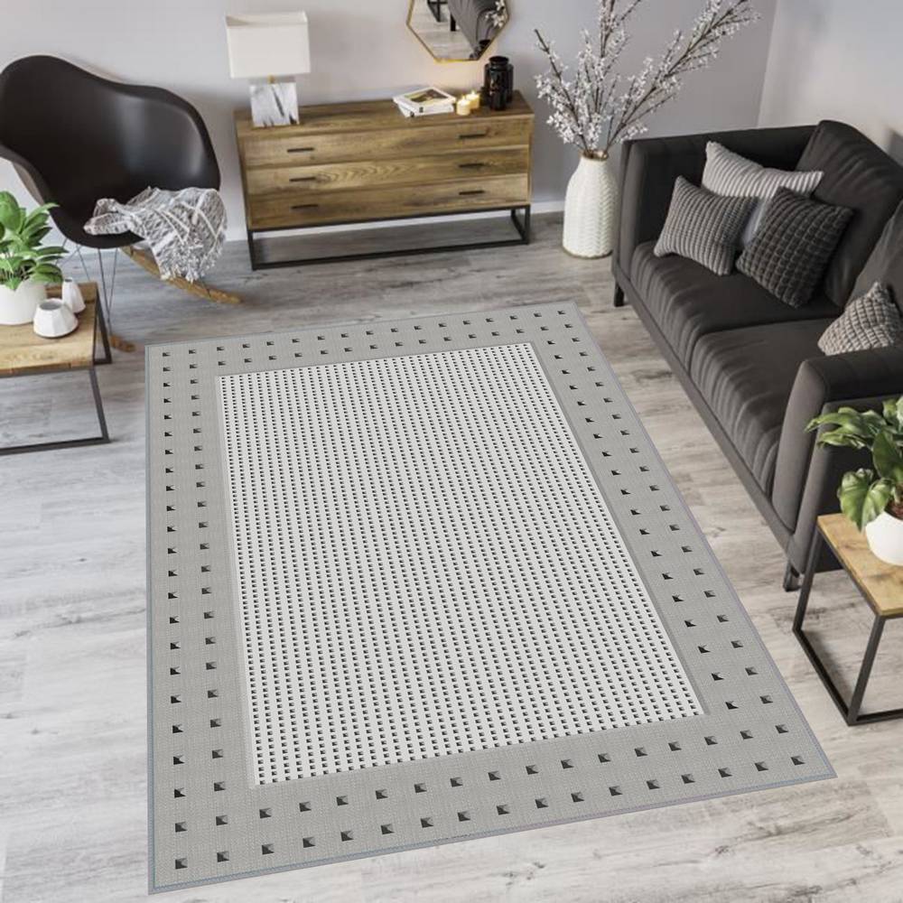 

Eliana Home Washable Printed Carpet LNA1047 50x80 серый