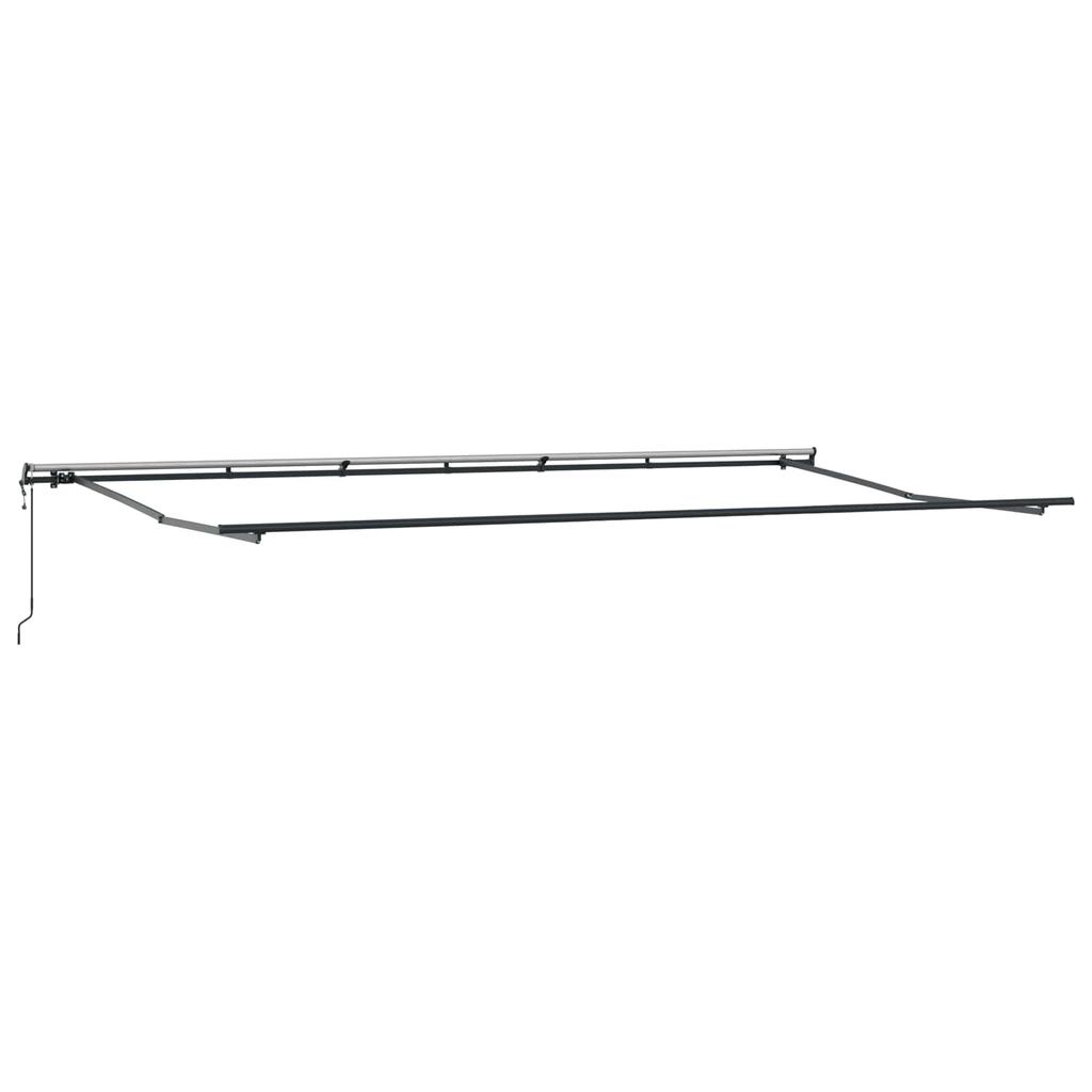 Retractable Awning Orange and Brown 600 X 300 Cm