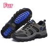 2025 Men Hiking Shoes Women Warm Fur Sneakers Lace Up Plush Spring Summer Boys Walking Lager Size Adult Outdoor Footwear Winter