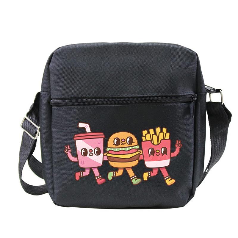 New student fashion shoulder bag personalized printing children's portable multifunctional messenger bag