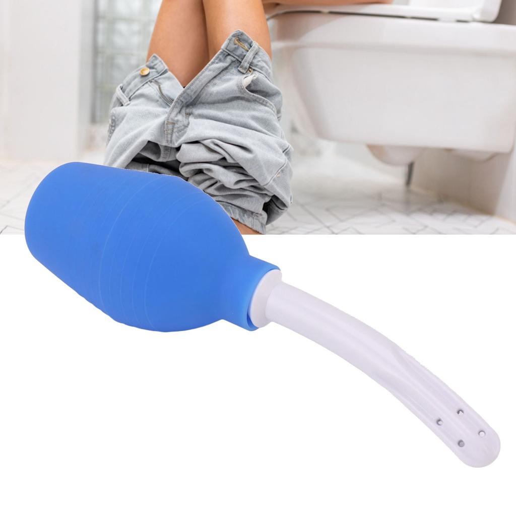 Enema Bulb Kit Silicone Reusable Anal Douche Vaginal Cleaner for Women and Men Hygienic