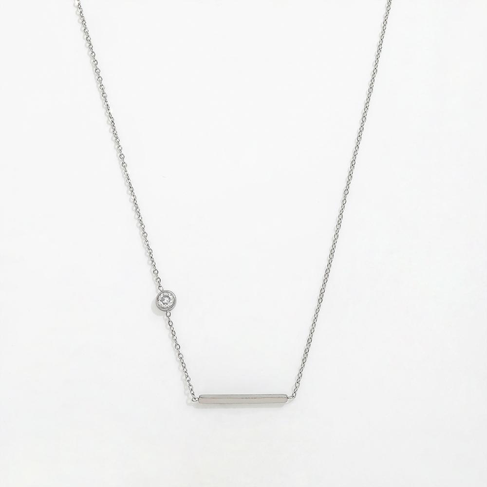 Waterproof 18K Gold Plated Minimalist Link Trendy Sweater Chain Necklace