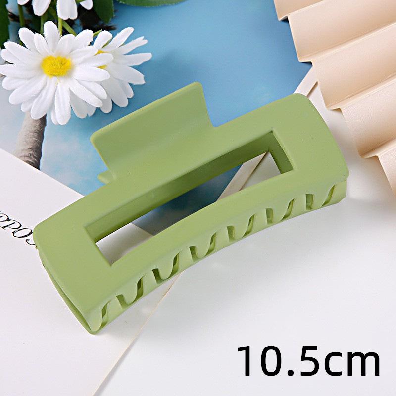 Matná obdélníková spona do vlasů v korejském stylu, 10,5 cm, pro drdoly a culíky