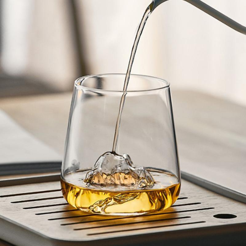 370ml/530ml Foreign Wine Glass Rotating Whiskey Glass Tumbler Cup Transparent Cocktail Tequila Glasses Cold Drink Mug Barware