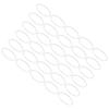 DIY Open Bezels Hollow Frame Pendant Resin Craft Bezels Jewelry Making Supplies AccessoryOval Shape 30pcs L