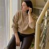 Women's Oversized Turtleneck Sweater Vintage Pullover Jumper Female Winter Thick Warm Knitted Sweater Soft for Women