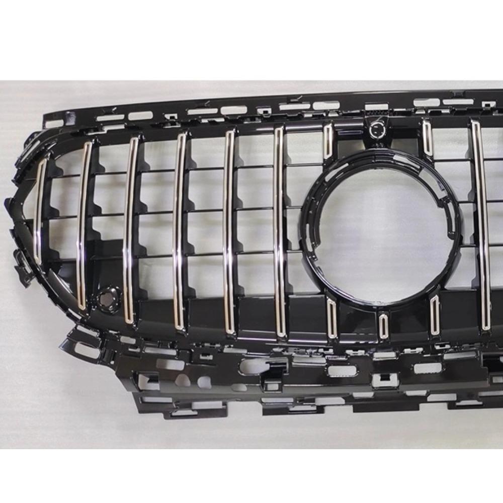 For Mercedes E-Class W214 S214 2025-2025 Front Grill Radiator Grille ABS Gloss Black Chrome Trim Bumper Mesh Panel Replacement