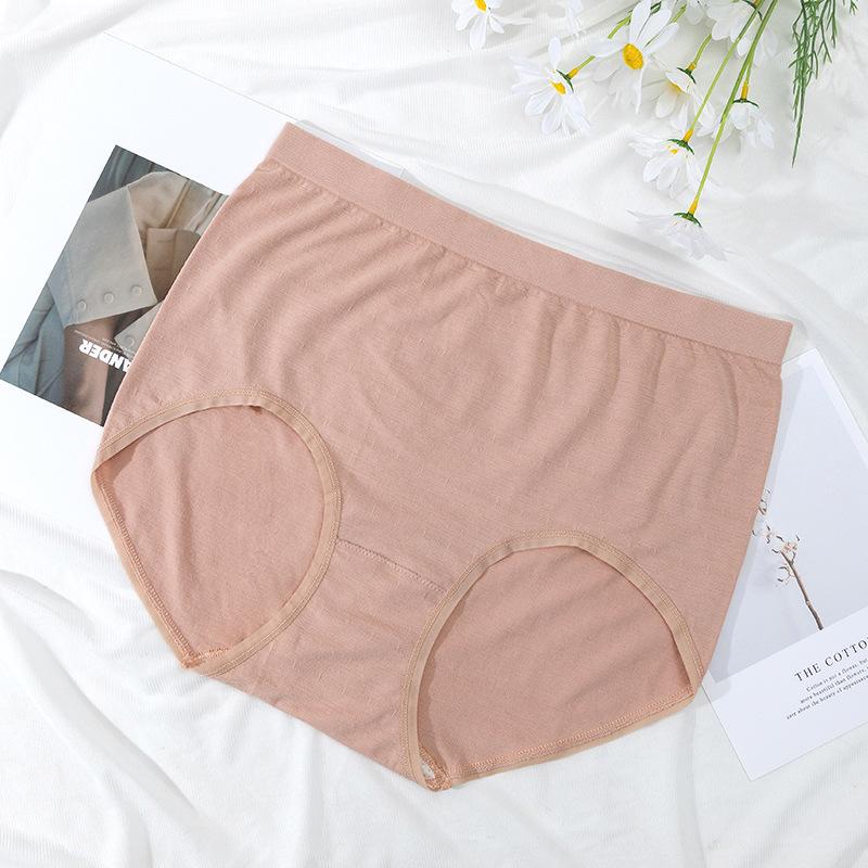 Big Size Female Summer Thin Style High Waist Belly Breathable No Trace Briefs