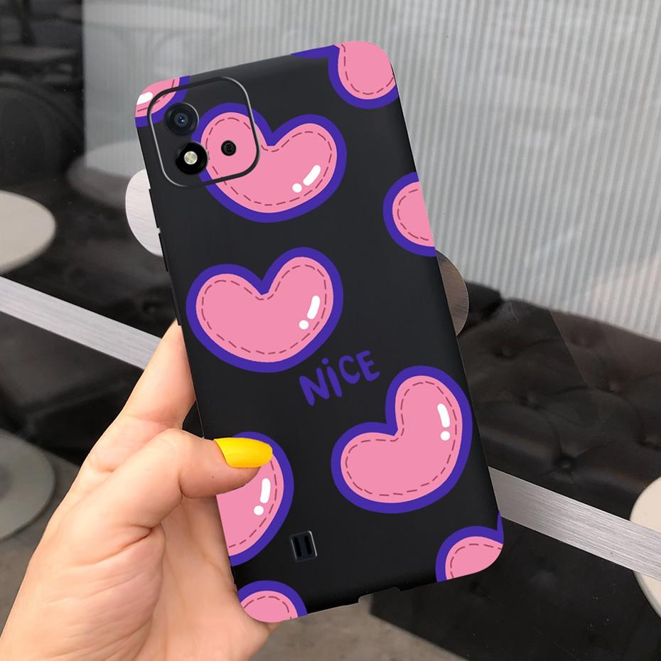 Lovely Pattern Phone Case For Realme C11 2021 C 11 2020 RMX2185 Macaroon Silicone Soft Cases Cover For Realme C11 (2021) RMX3231