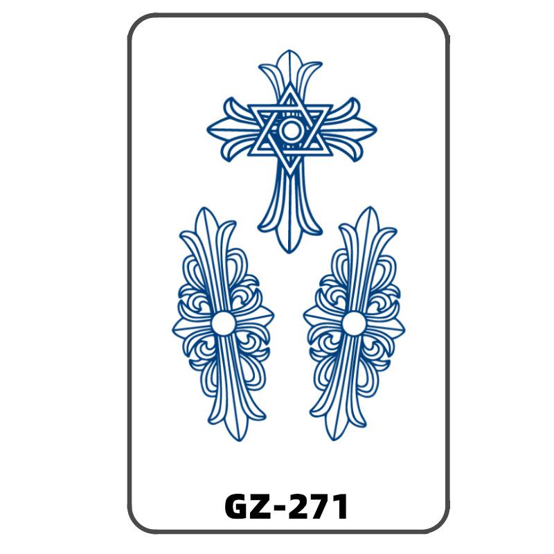 Personalized Juice-Based Non-Reflective Semi-Permanent Herbal Letter Tattoo Stickers 110x180mm