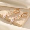 Long Sparkling Zirconia Dangle Earrings with Marquise Cut Fashion Jewelry Gift