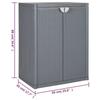 VidaXL Garden Storage Cabinet Grey 65x45x88 Cm PP Rattan 364062