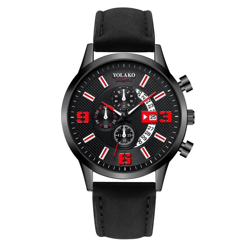 Watches Men'S Leather Watches, Fashion Men'S Casual Business Quartz Watches, Batch