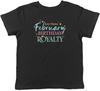 Personalised February Birthday Royalty Kids T-Shirt Boys Girls Gift