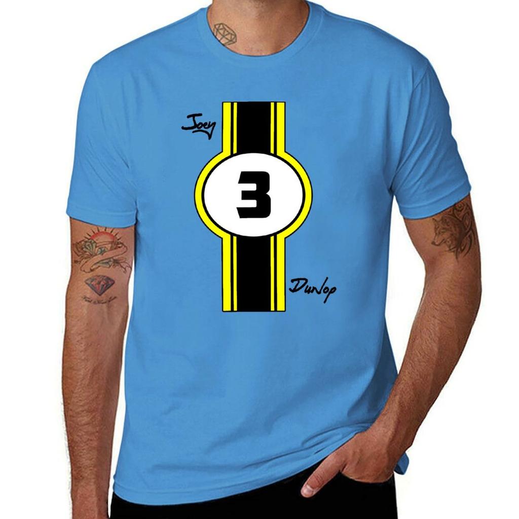 Joey Dunlop T-Shirt Plus Size Tops Kawaii Clothes Plain White T Shirts Men