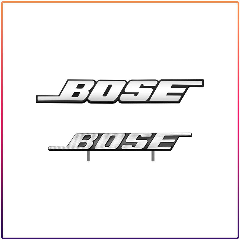 BOSE Letter Logo Badge aluminum 3D car audio stickers For bmw Dacia Alfa Romeo Lada Skoda Hyundai Infiniti Volvo Jaguar