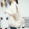 IELGY Korean Version of Casual Literary Canvas Bag, Simple and Large-capacity Tote Bag