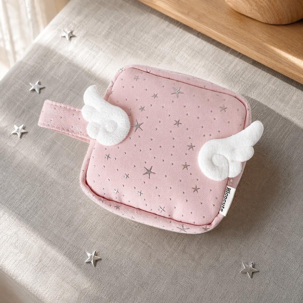 Y2K Print Data Cable Digital Bag Desktop Storage Storage Pouch Wings Star Dots Storage Bag Ladies