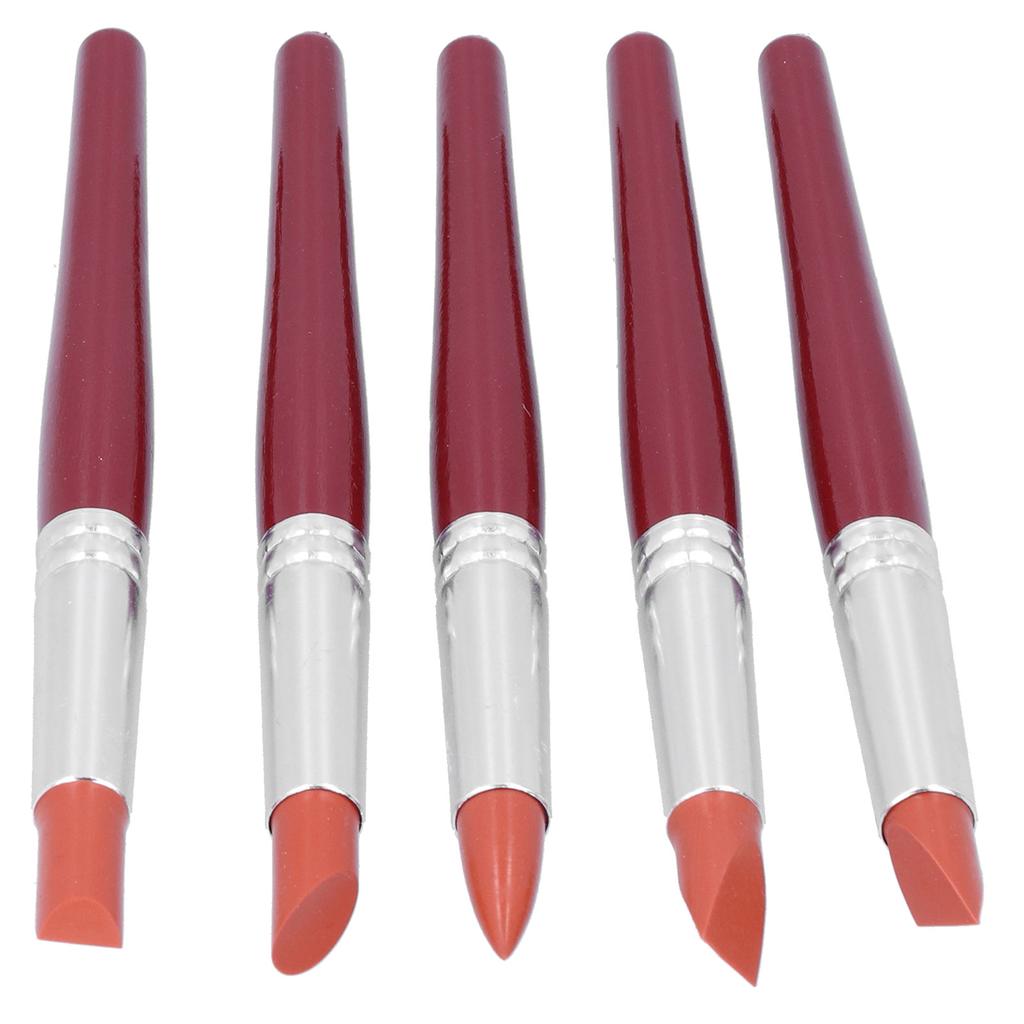 Silicone Clay Sculpting Tool Portable Pottery Clay Color Shaper Modeling Tool SetRed