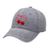 Cotton Baseball Caps with Cherry Bowknot Print Adjustable Size Truckers Hat For Sun Protections Women Teens Daily Wear