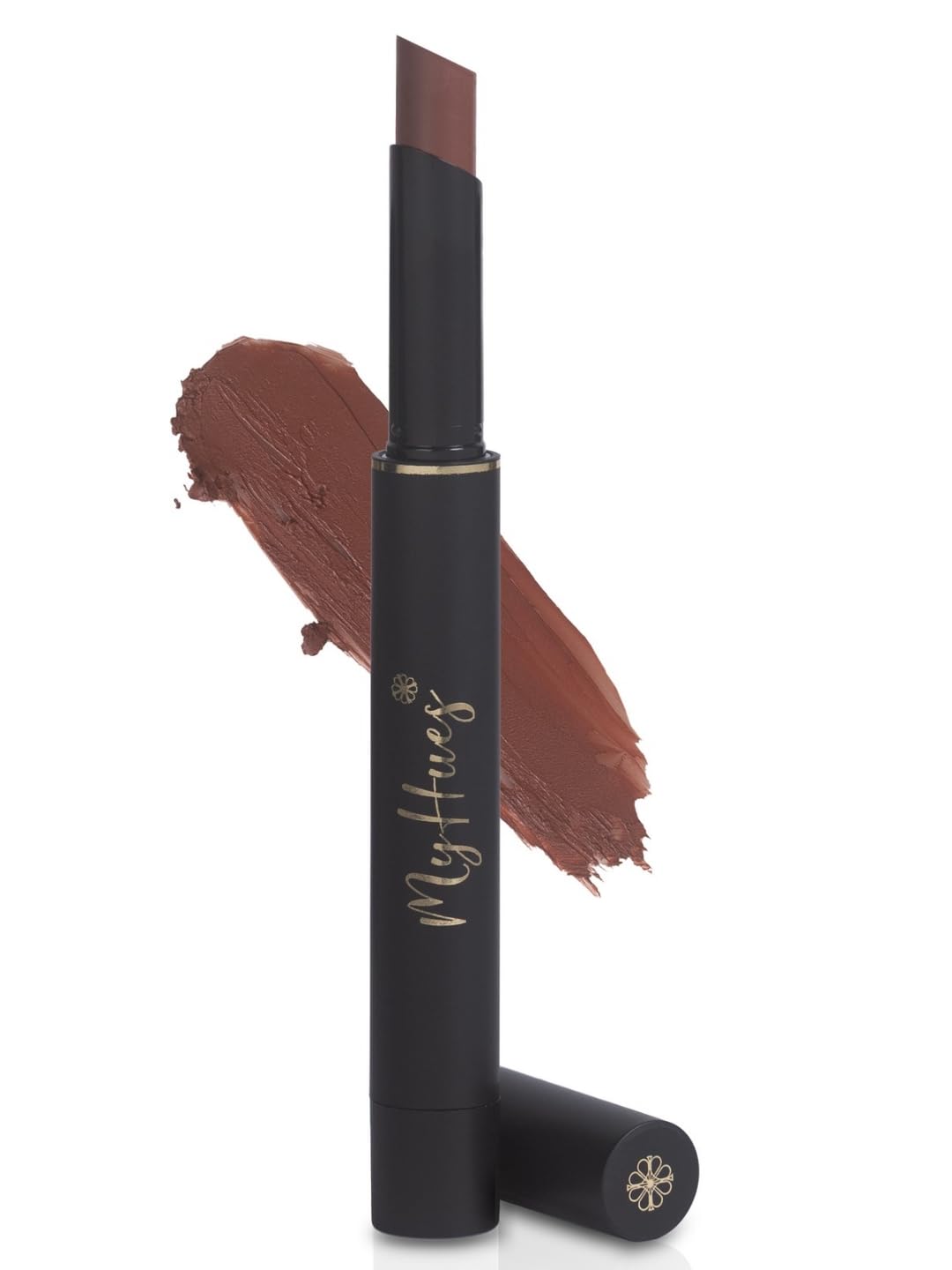 MyHues Colour Smudgestix Creamy Lipstick | 2-in-1 Soft Matte Finish for Lip and Cheeks | Enriched with Kakadu Oil & Jojoba Oil | Hydrating and No