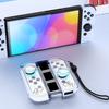 For Nintendo Switch Joy-Con Storage Case Dust-Proof Clear PC Protective Box with Lanyard