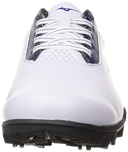 Mizuno Wide Style Light Golf Shoes, Men's, White/Navy, Size 27.0 Cm, 4E