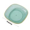 PET Fruit Tray New with Storage Rack Transparent Candy Tray Round and Smooth Multifunctional Dried Fruit Plate Home
