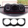 Glossy Piano Black ABS Triple Gauge Cluster Trim For Toyota FJ Cruiser 2007-