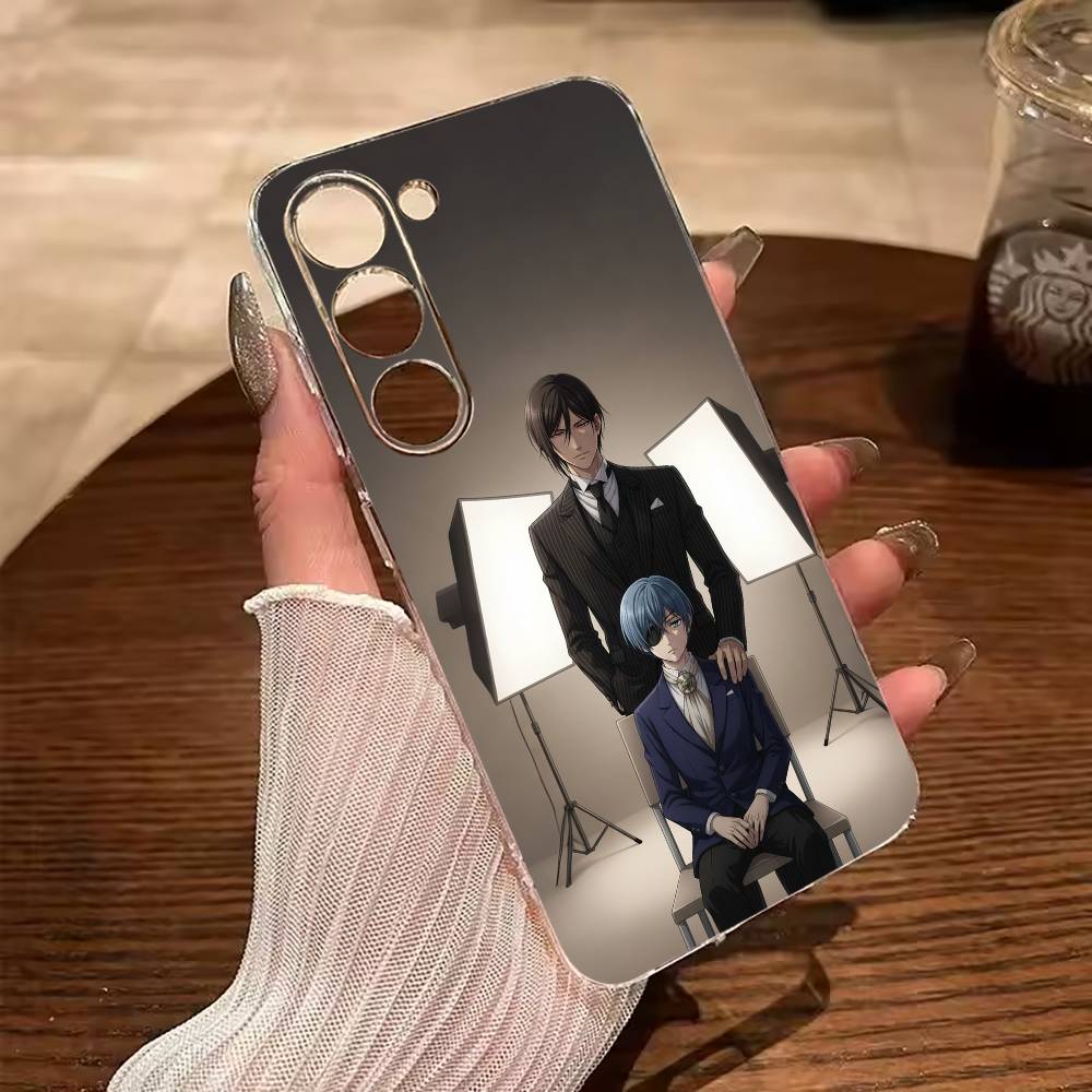 Classic anime-B--Black- Butler Phone Case For Samsung Galaxy A71,A70,A52,A51,A40,A30 Transparent Cover