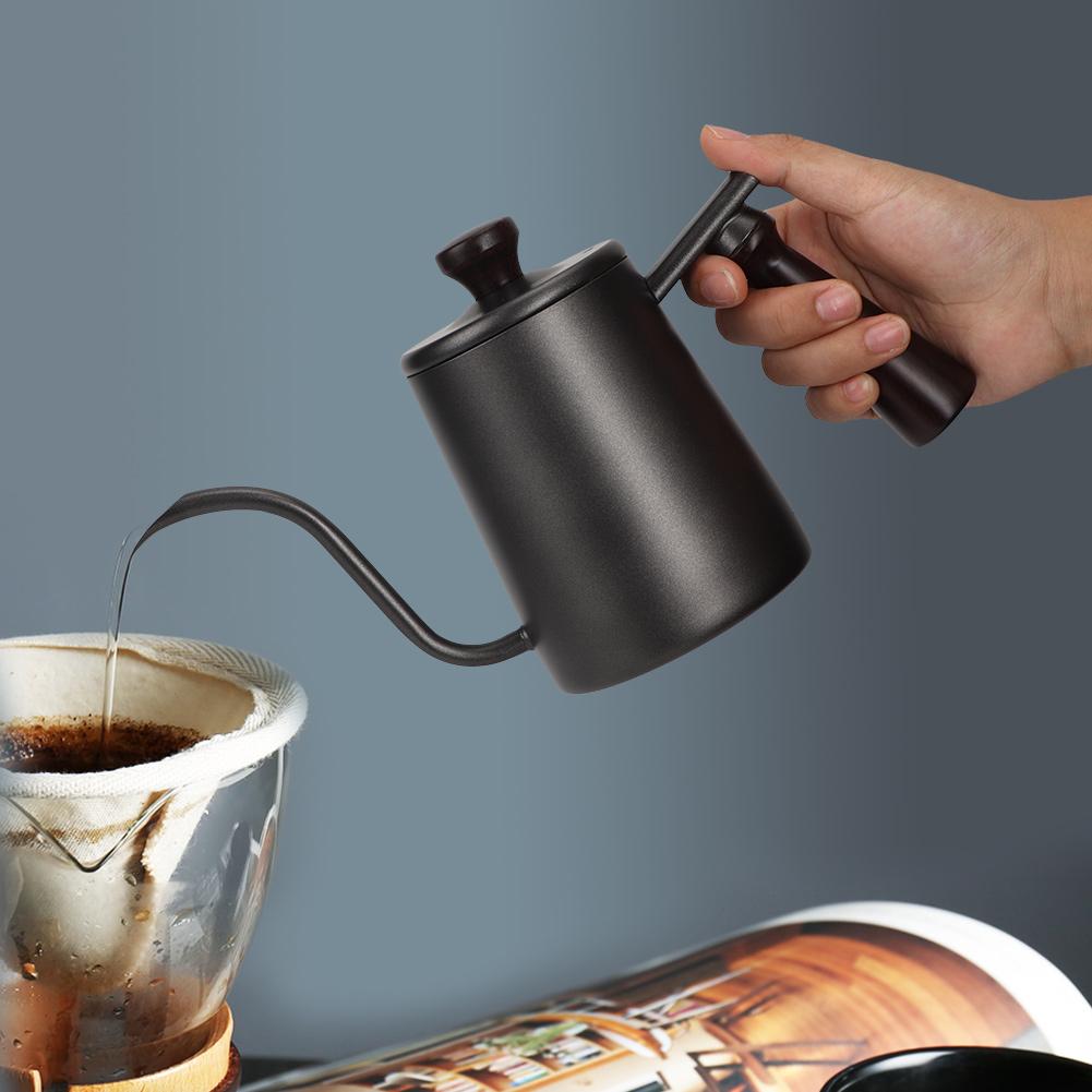 700ml Stainless Steel Water Tea Coffee Pot Long Narrow Spout Kettle for Home Use