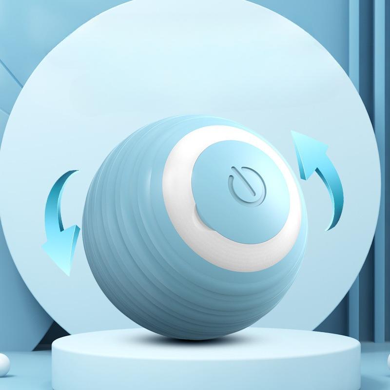 Automatic Rotation Cat Toys Interactive 42MM Intelligent Awakening Animal Toy Game Food Grade Rolling Ball Bite Resistant Companion Toys Pet Products